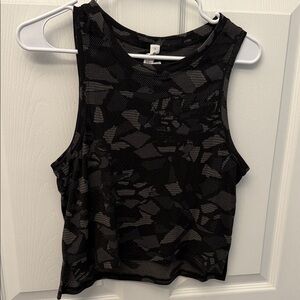 Lululemon Athletica Black Patterned tank top